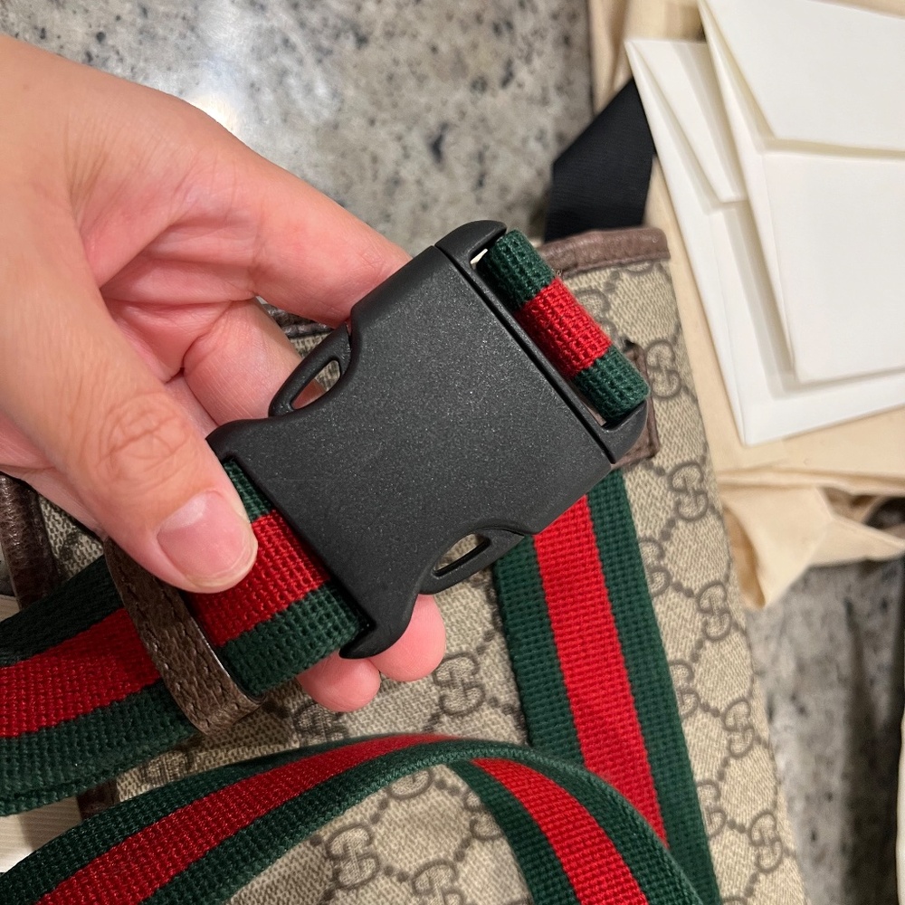 Gucci GG Supreme Canvas Monogram Belt Bag w/canvas tote bag - Picture 5 of 16